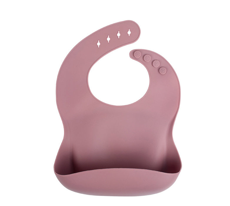 Baby silicone rice bag Baby rice bag bib Baby saliva towel waterproof mouth bag No wash and oil proof